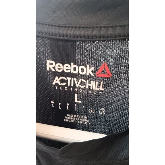 Mens Large Reebok ActivChill Sleeveless Shirt Black Like New Excellent Condition - Picture 2 of 5